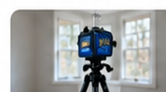 Professional air sampling equipment on a tripod