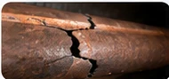 Cracks, Damage & Offsets — sewer camera inspection imagery